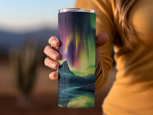 Northern Lights Scenic Travel Tumbler Cup