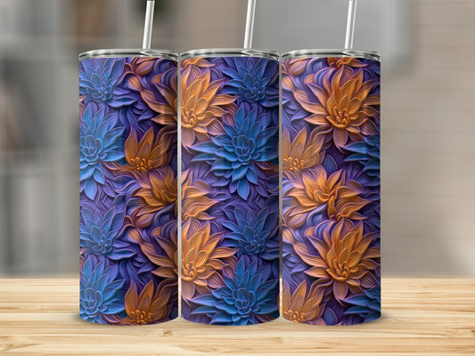 Vibrant Floral Design Tumbler for Everyday Use