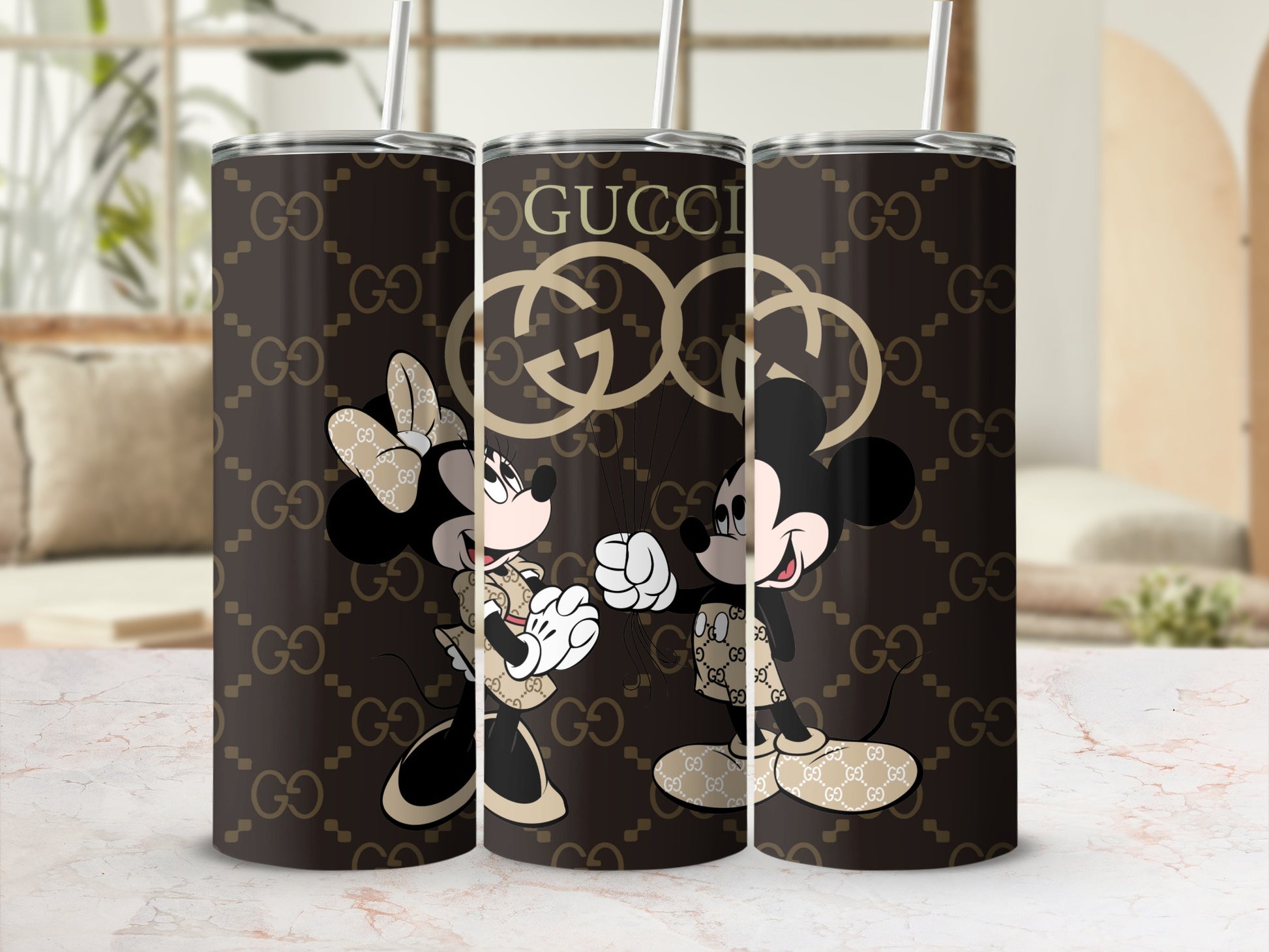 Mickey and Minnie Mouse Gucci Print Attraction Tumblers