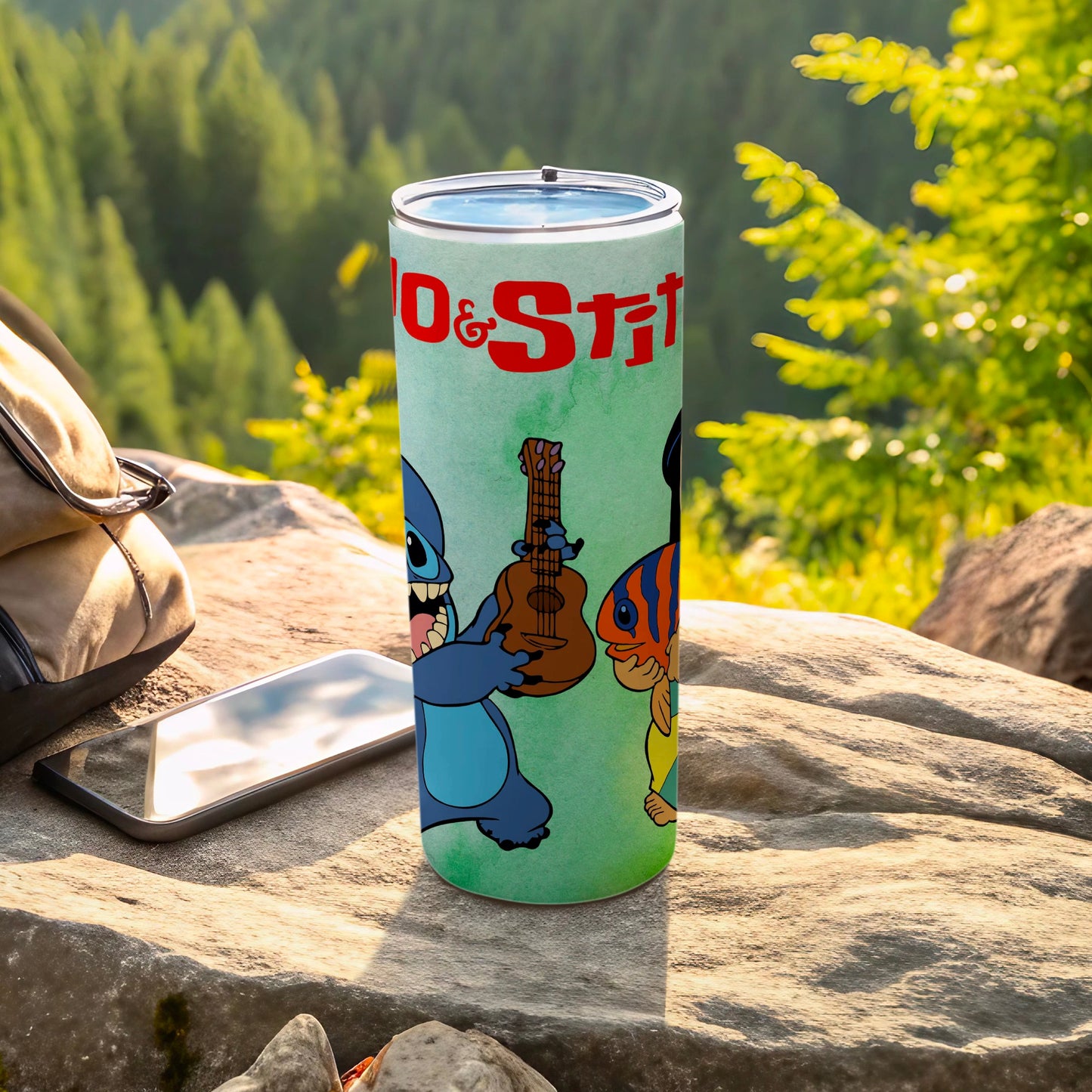 Lilo and Stitch Hiking Scenic Tumbler for Outdoor Adventures