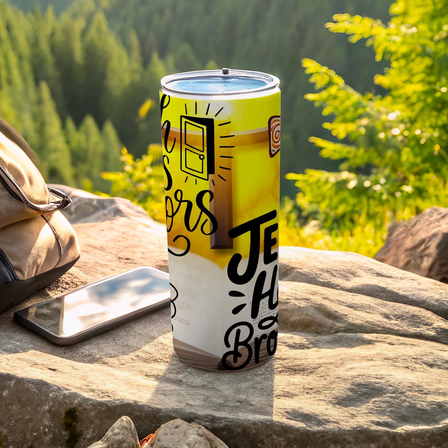 Outdoor Adventure Motivational Tumbler With Lid