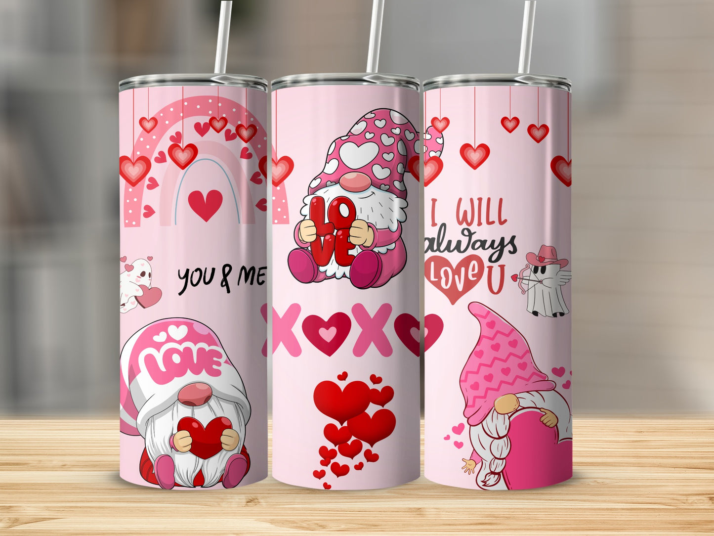 Adorable Gnome-Themed Love Design Drinkware