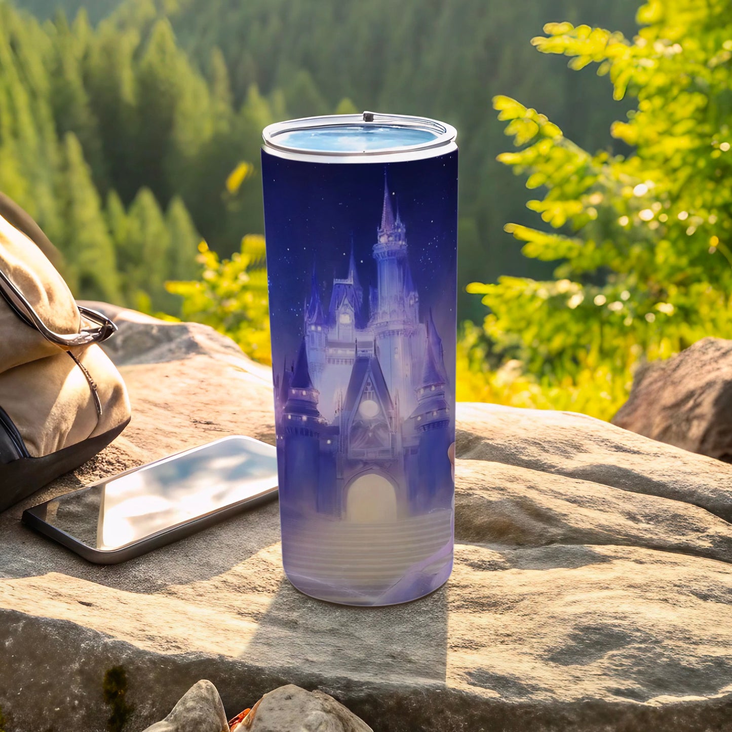 Majestic Castle Print Stainless Steel Tumbler Cup