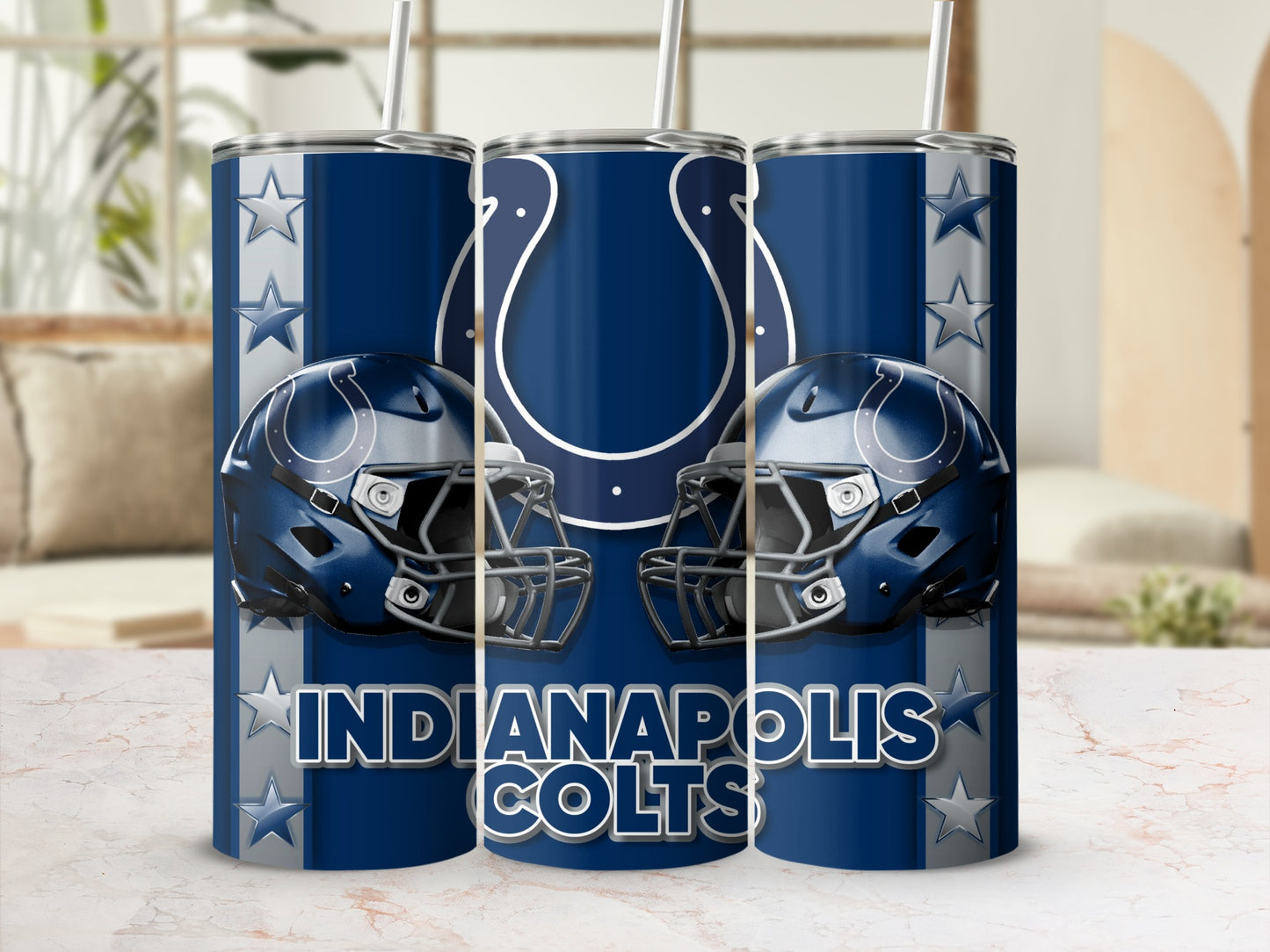 Indianapolis Colts Football Helmets Team Logo Tumblers