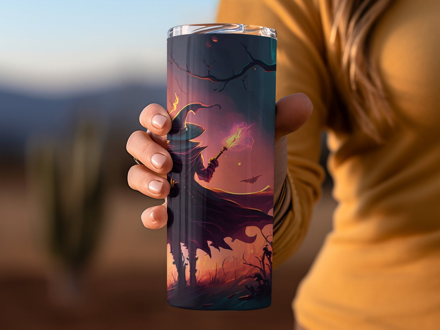 Enchanted Wizard Design Insulated Tumbler Product