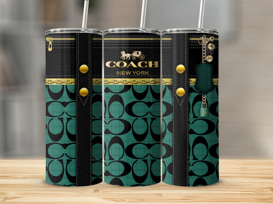New York Patterned Design Coach Tumbler