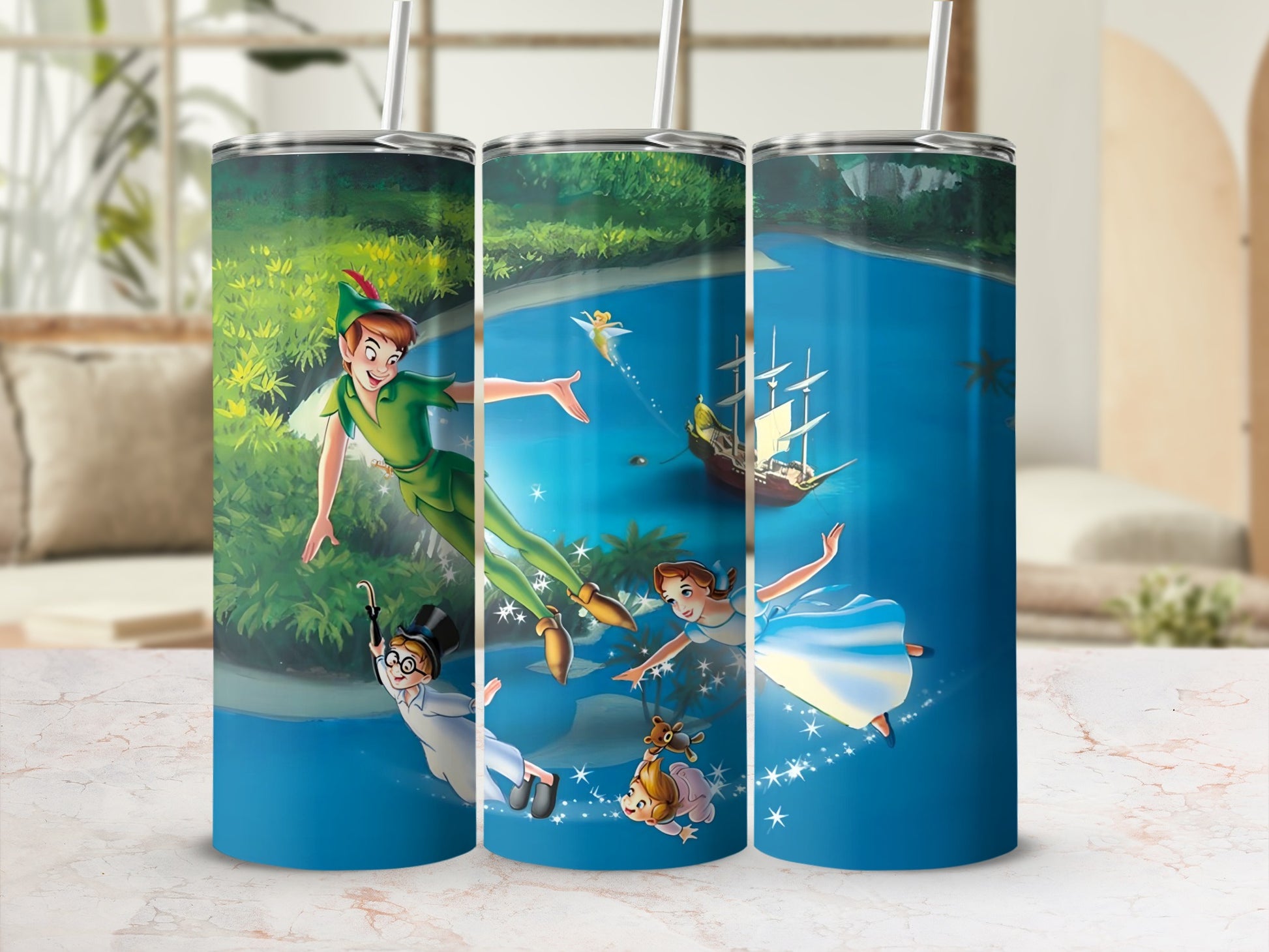 Peter Pan and Friends Adventure Travel Tumbler