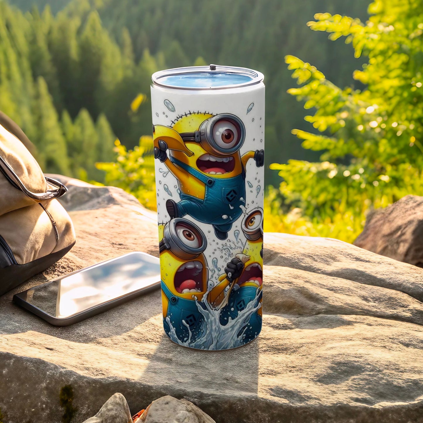 Minion-Themed Tumbler Travel Mug for Outdoor Adventures