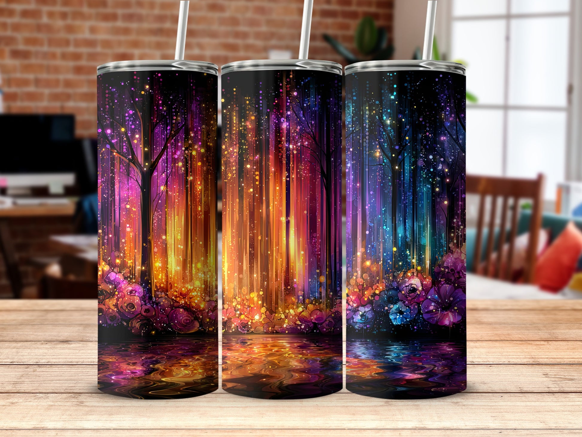 Enchanting Forest Magic Tumbler for Vibrant Hydration