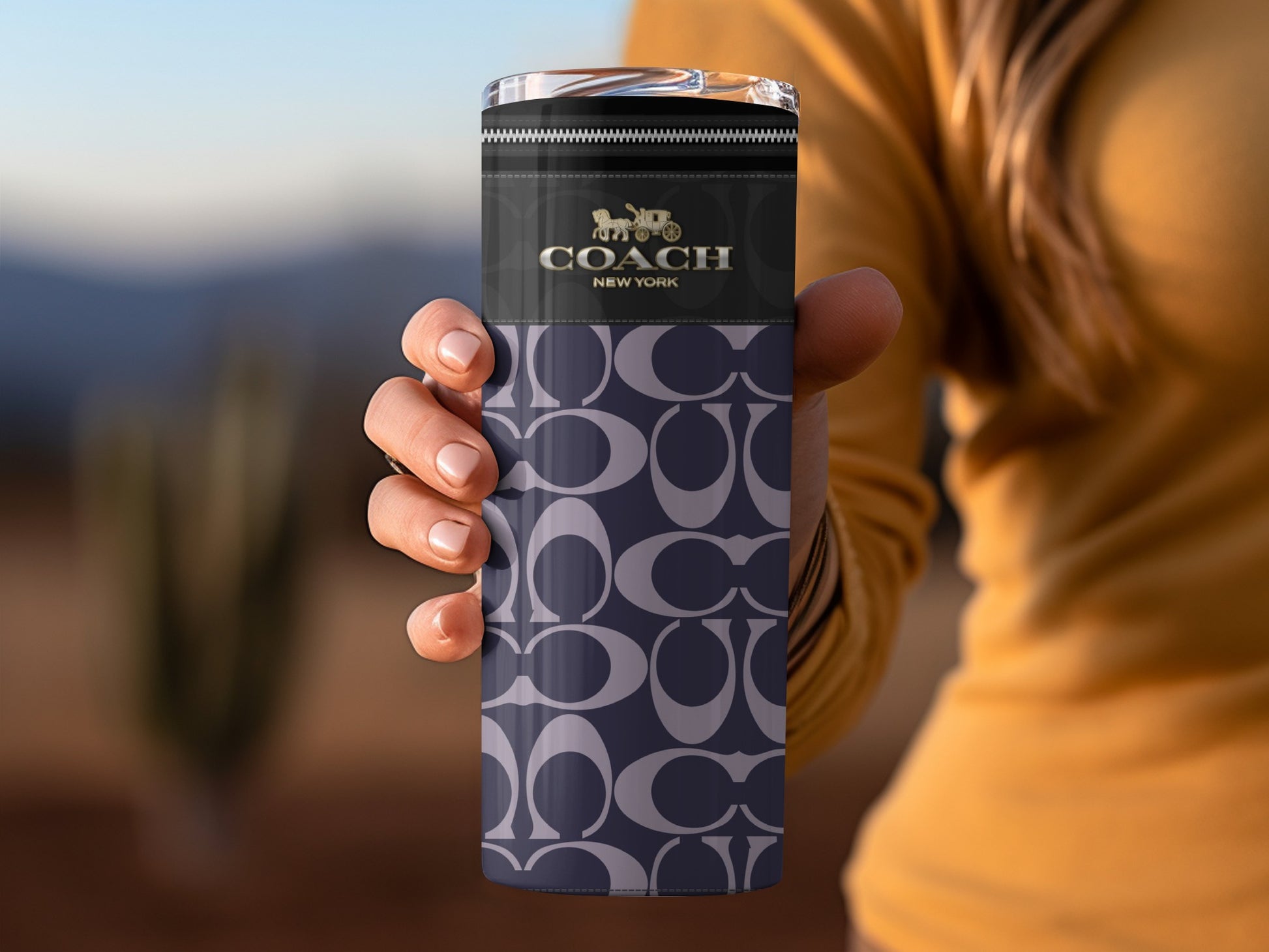 Elegant Coach New York Insulated Travel Mug