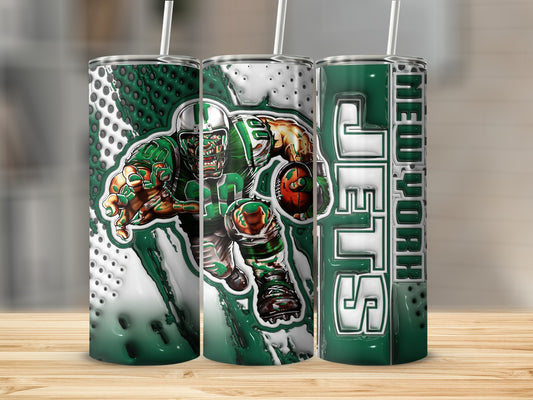 New York Jets Football Player Art Design Unique Tumblers