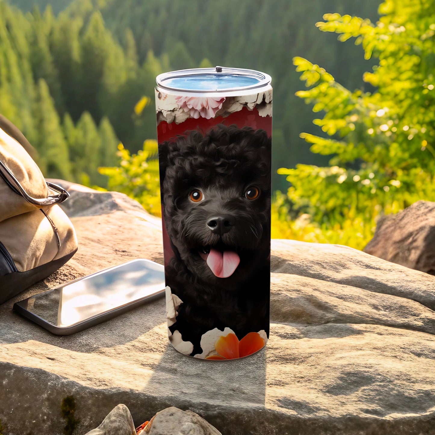 Black Poodle Puppy Floral Design Tumbler product type
Poodle
Puppy
Black Poodle
Dog Lover
Pet Owner
Tumbler
Insulated Tumbler
Travel Mug
Drinkware
Floral Design
Flower Pattern
Unique Tumbler
Gift Idea
Animal Print
Cute Dog
Poodle Art
Custom Tumbler
Hydration
Nature Inspired
Outdoors