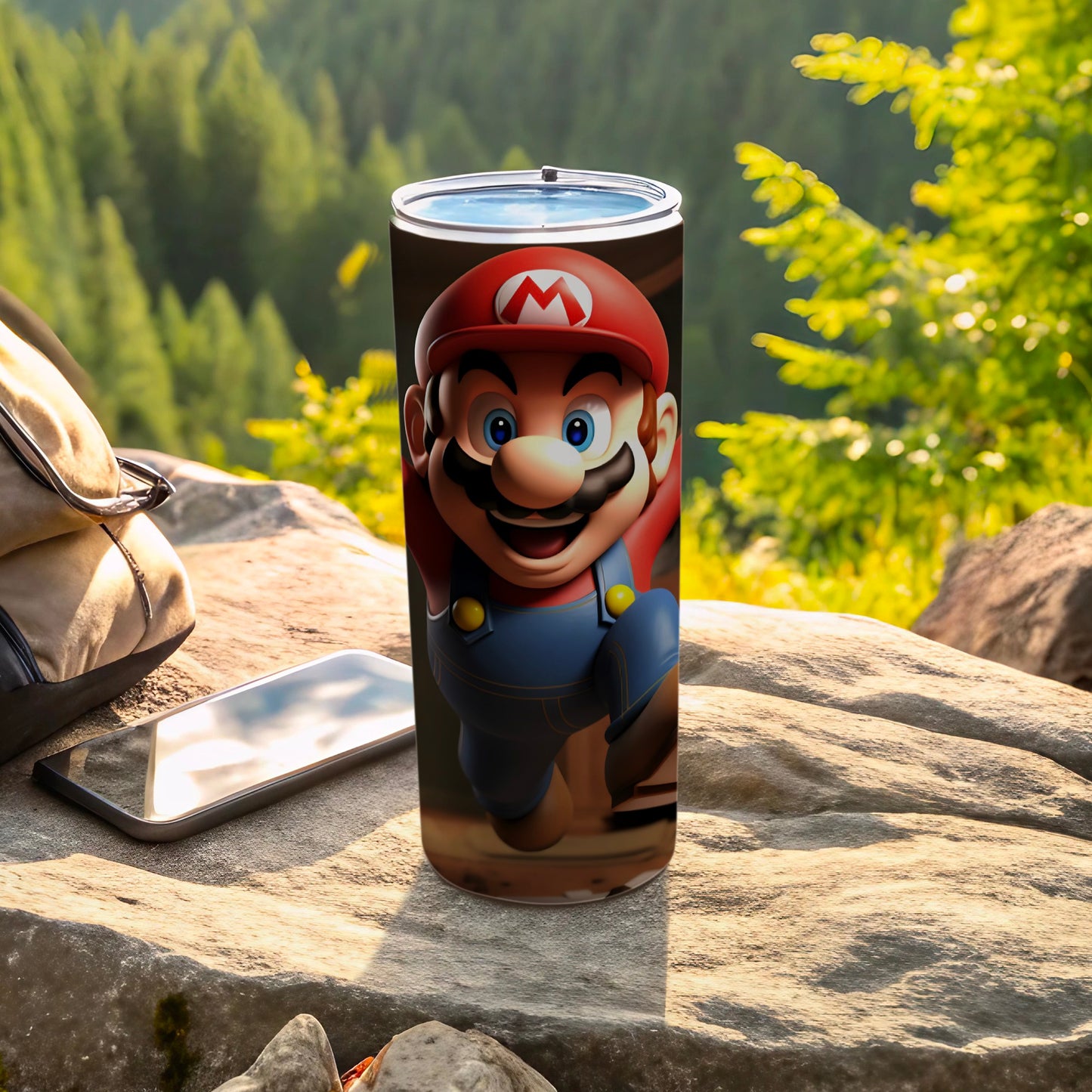 Vibrant Mario Themed Stainless Steel Tumbler