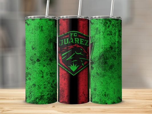 FC Juárez Green and Red Insulated Tumbler