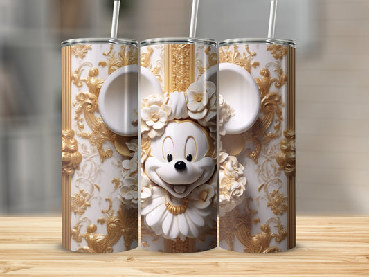 Ornate 3D Mickey Mouse Design Insulated Tumbler Product