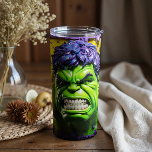 Colorful and Unique Hulk Design Tumbler Cup