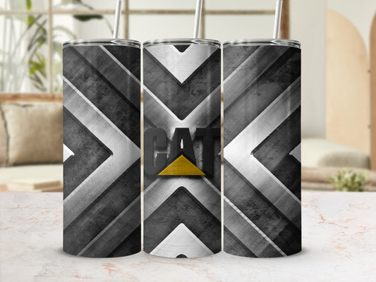 CAT Logo Gray Silver Stripes product type
