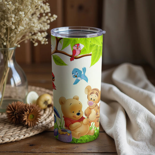 Adorable Cartoon Animal Themed Tumbler
