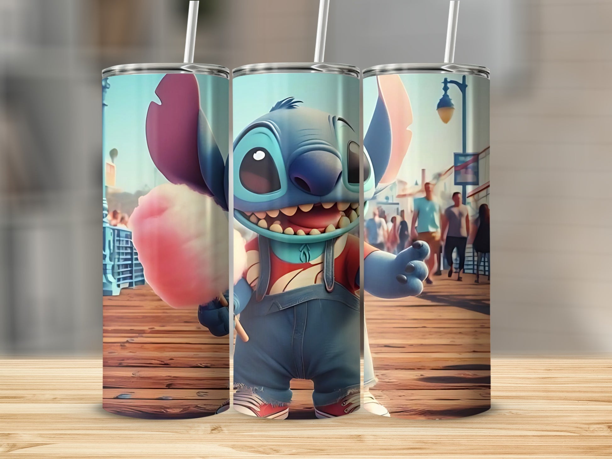 Beach Boardwalk Character Tumbler for Summer Fun