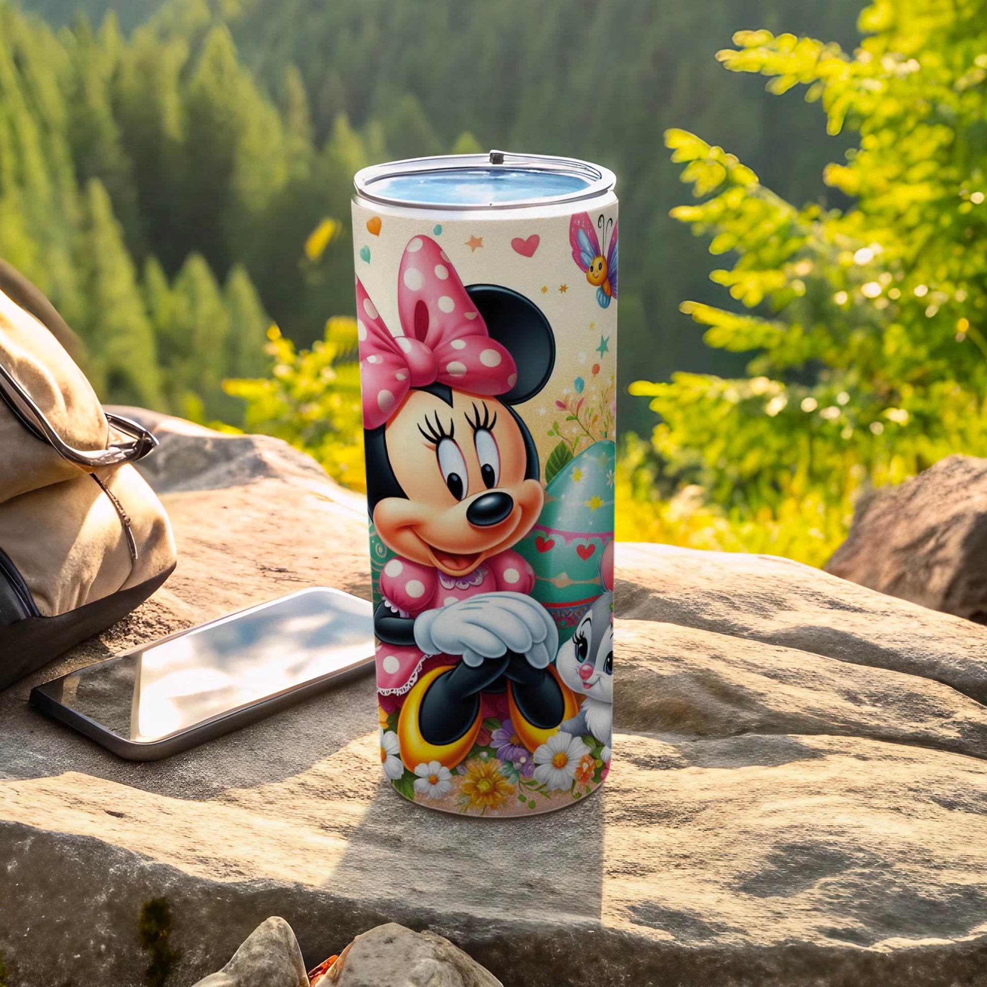 Minnie Mouse Bunny Easter Egg Butterfly Flowers Tumbler product type