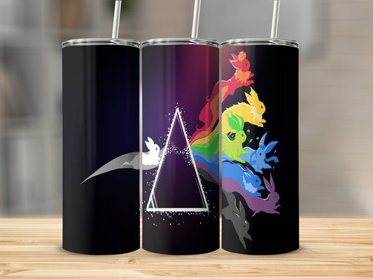 Colorful Gradient Design with Animal Art Tumbler Product