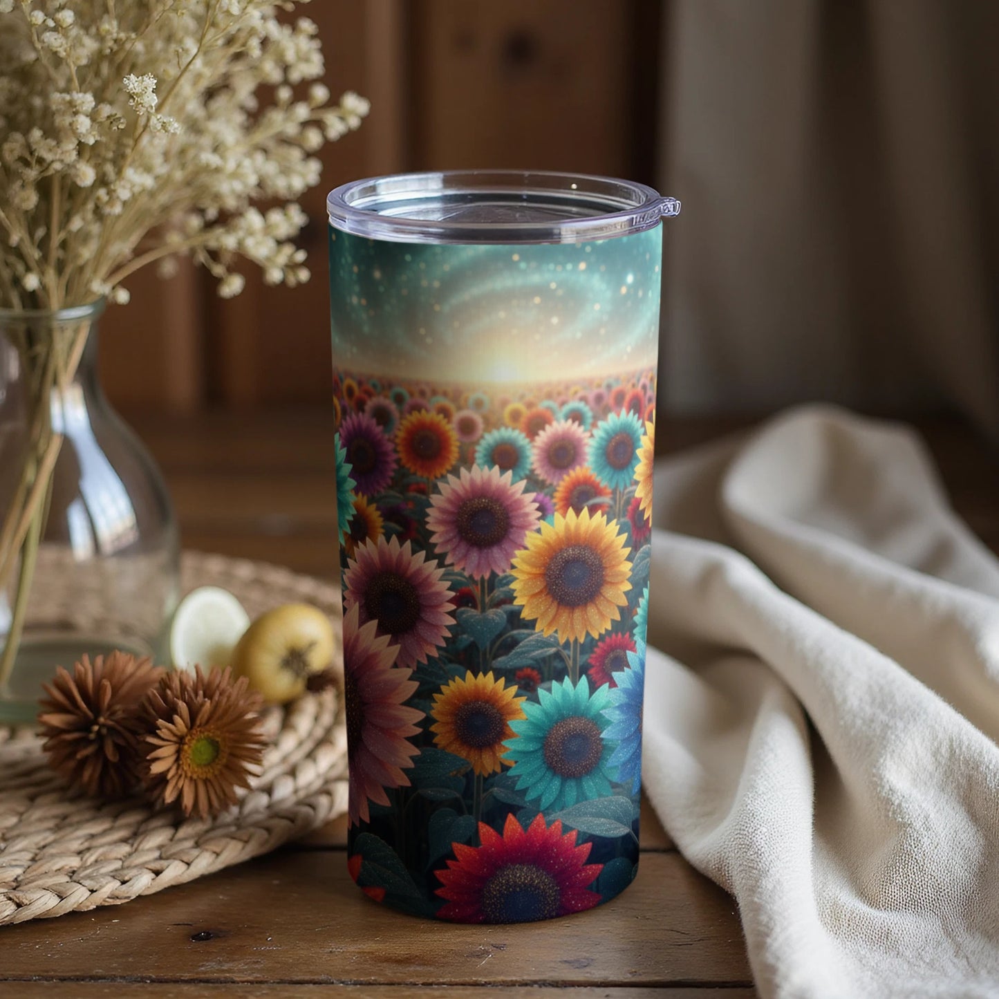 Exquisite Colorful Sunflowers in Bloom Insulated Tumbler