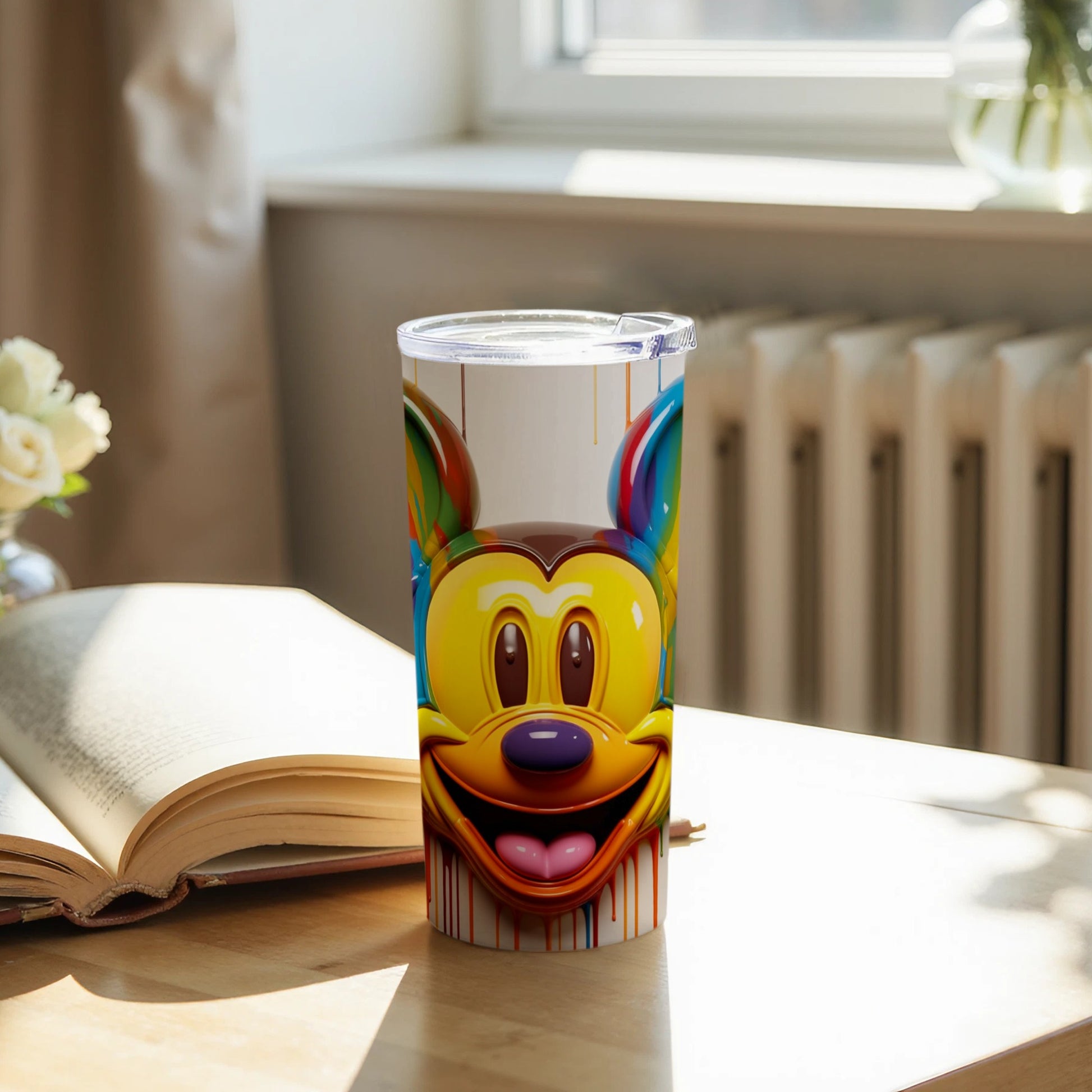 Vibrant Character Face Design Tumbler for Everyday Use