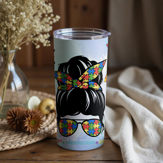 Accept Understand Love Autism Awareness Tumbler