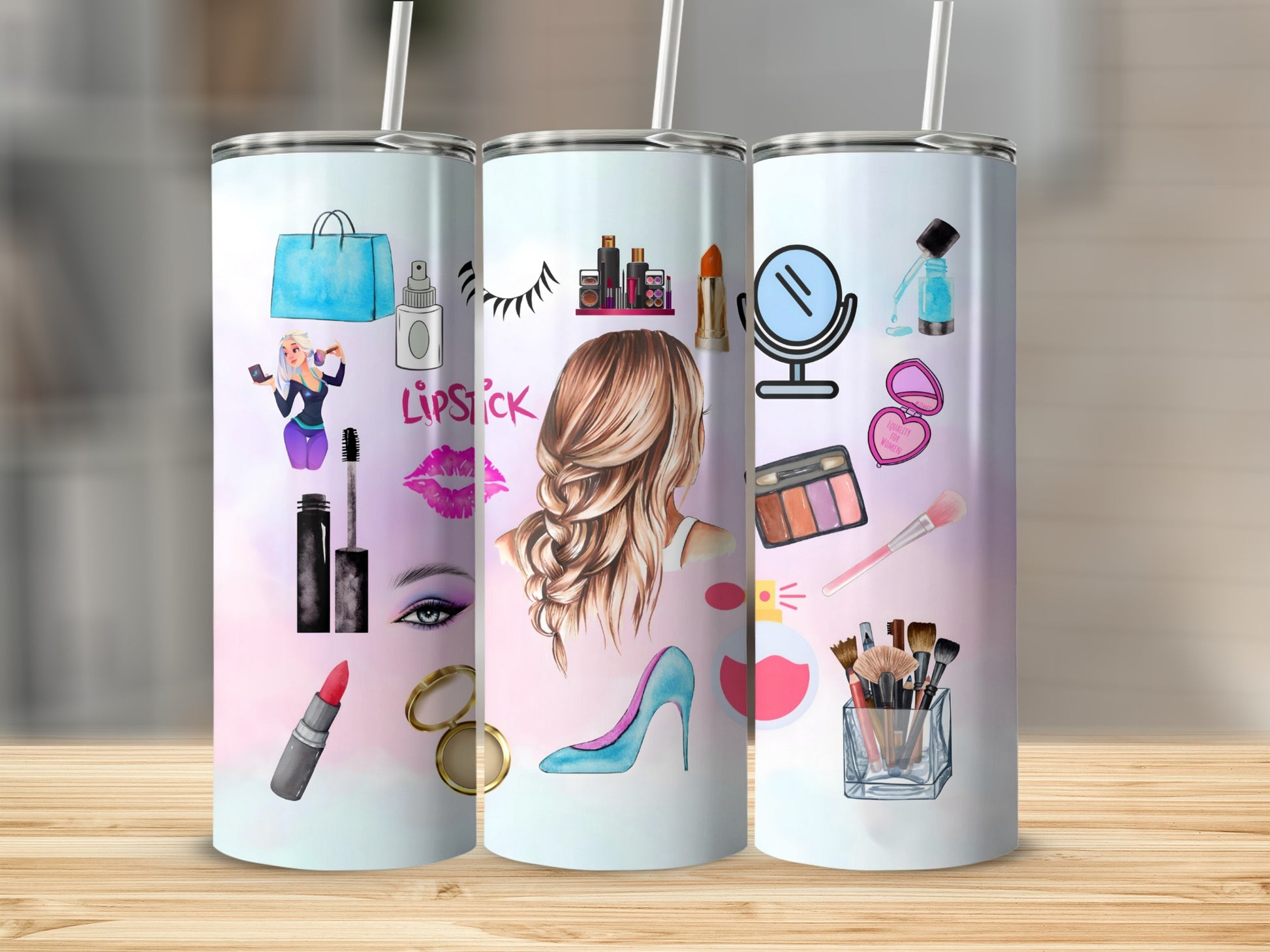 Trendy Makeup and Beauty Glamour Tumbler Product