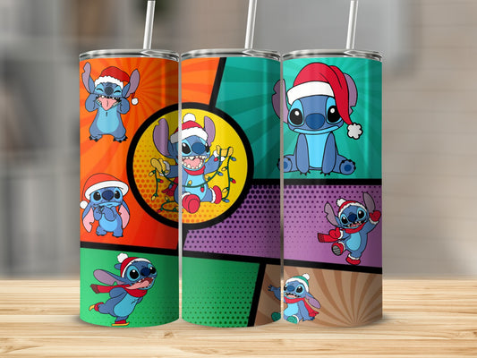 Cartoon Christmas Characters Design Tumbler