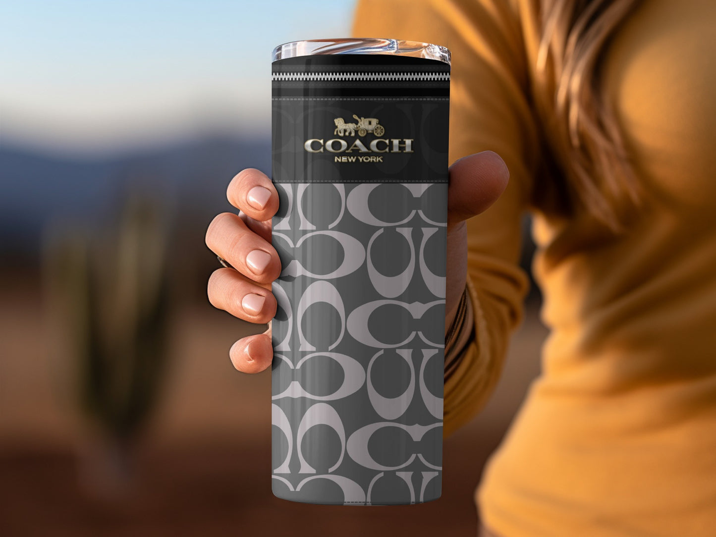 Stylish Coach New York Insulated Travel Mug