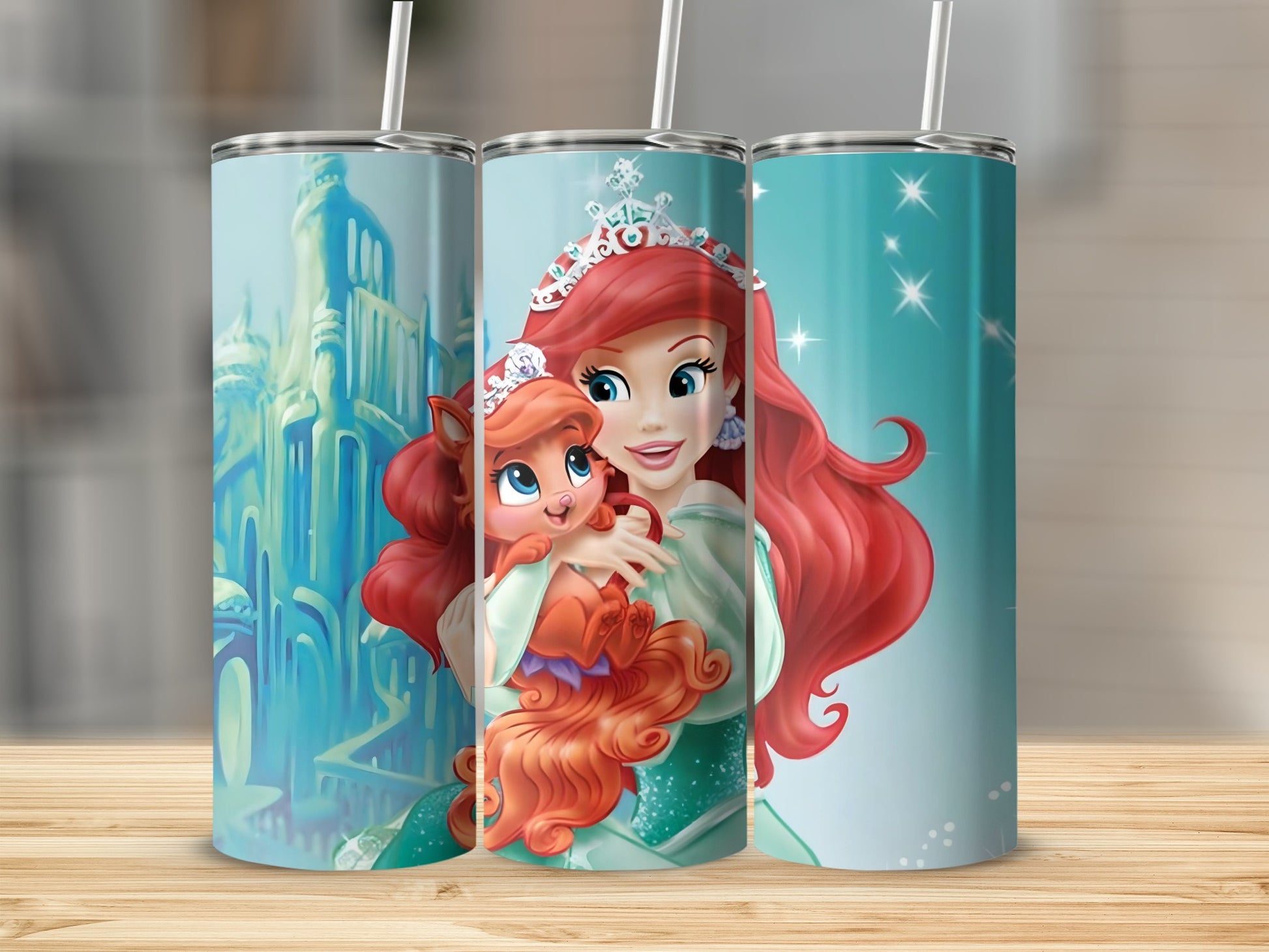 Princess and Palace Themed Tumblers for Kids and Adults