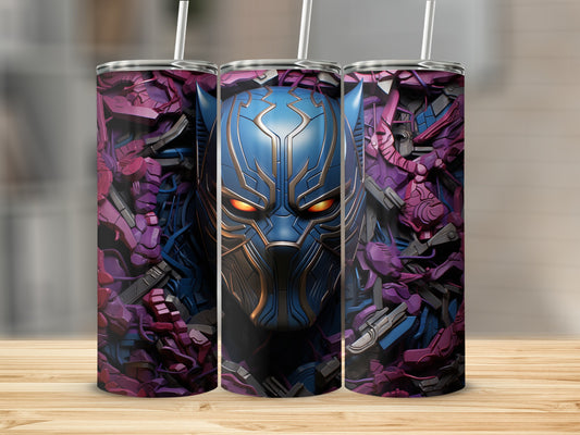 Black Panther Inspired Custom Tumbler Design
