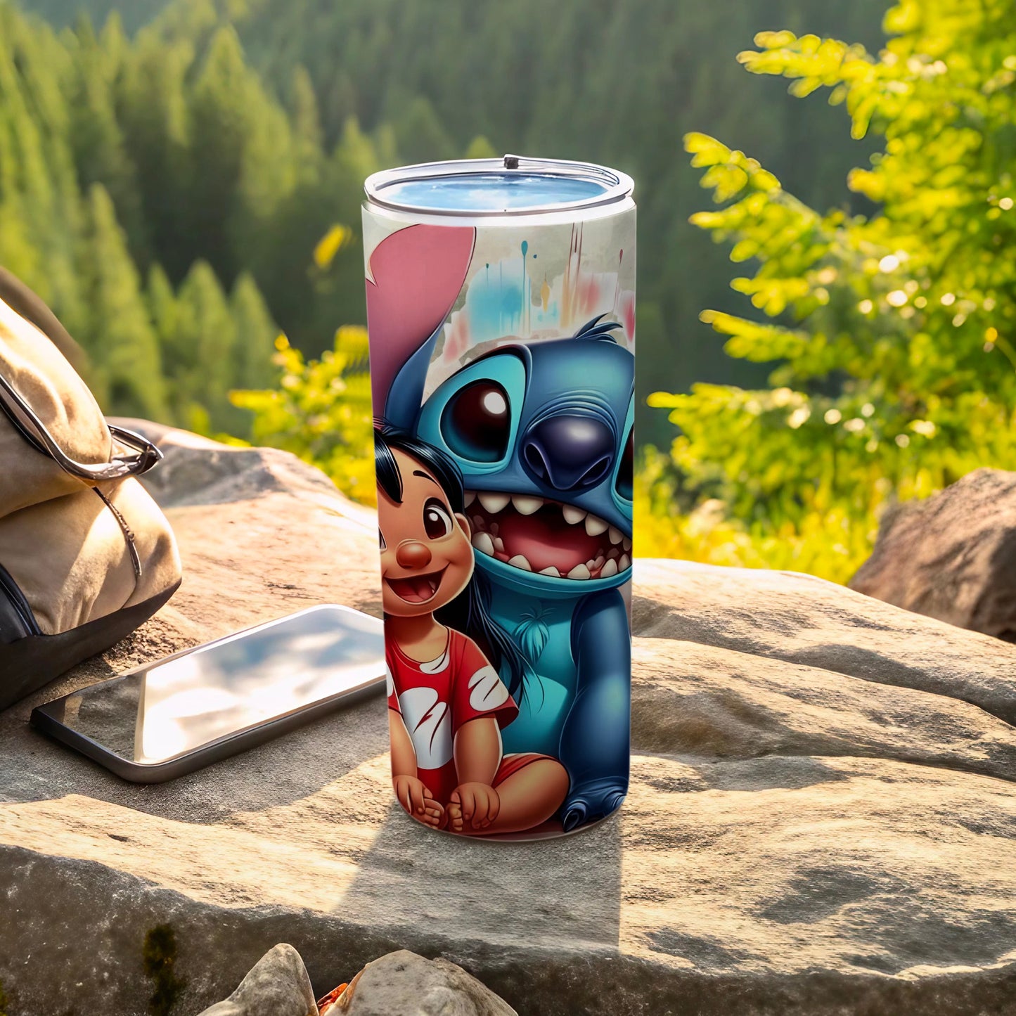 Colorful Character Tumbler with Cartoon Designs