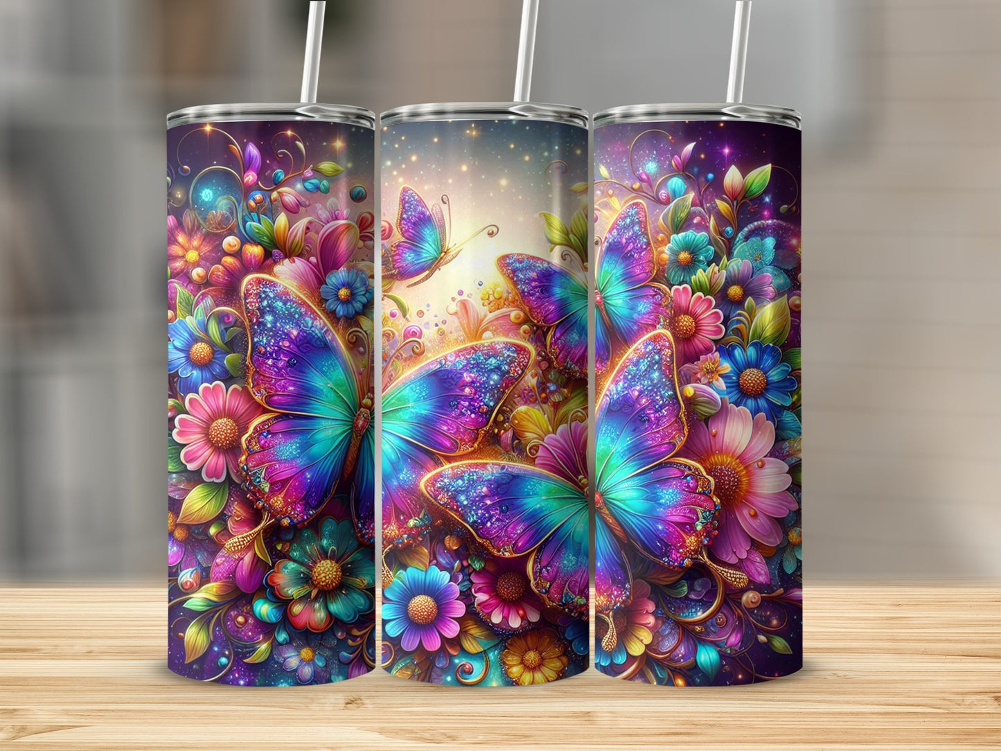 Sparkling Butterflies Floral Garden Fantasy product type