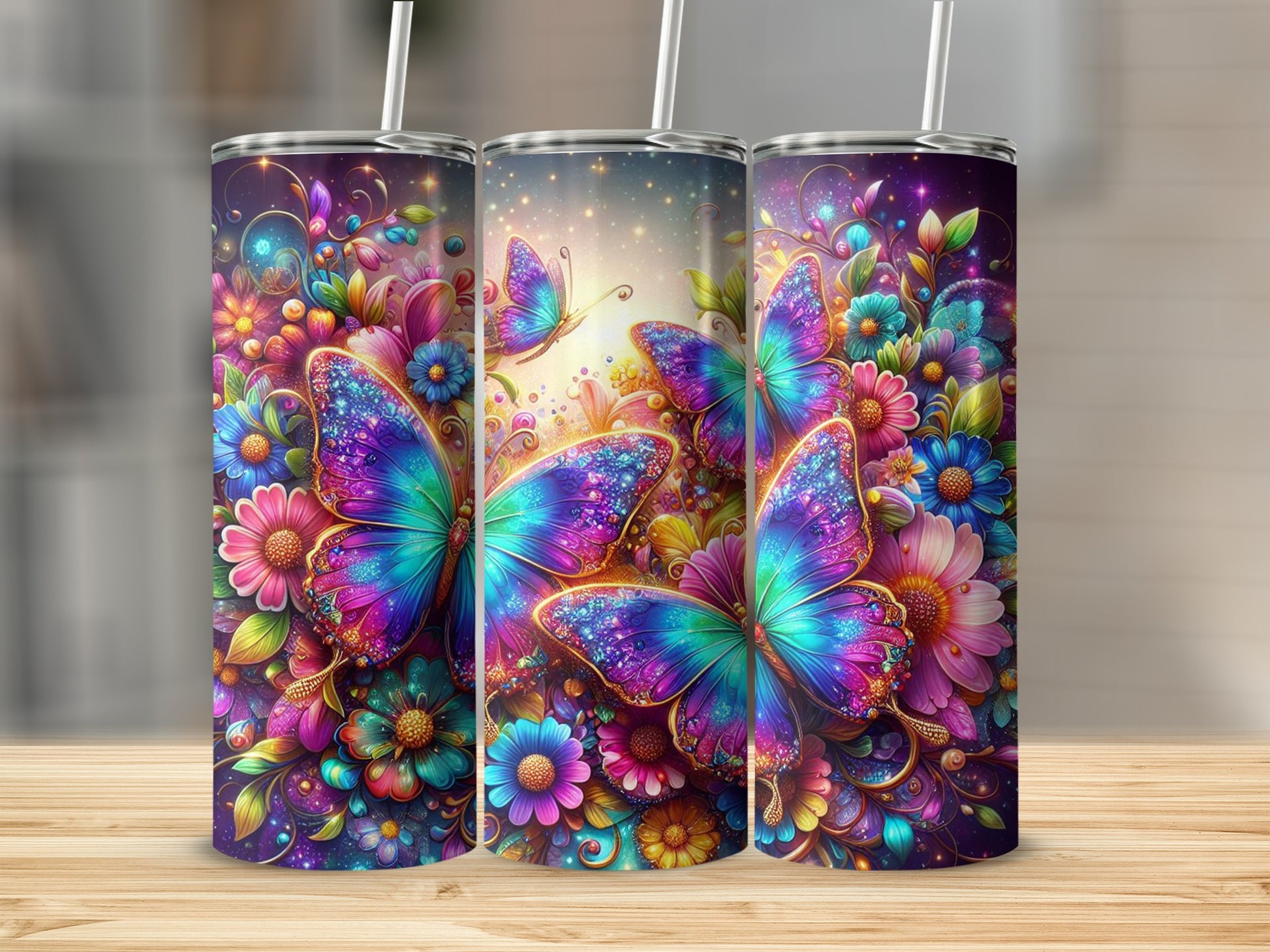 Sparkling Butterflies Floral Garden Fantasy product type