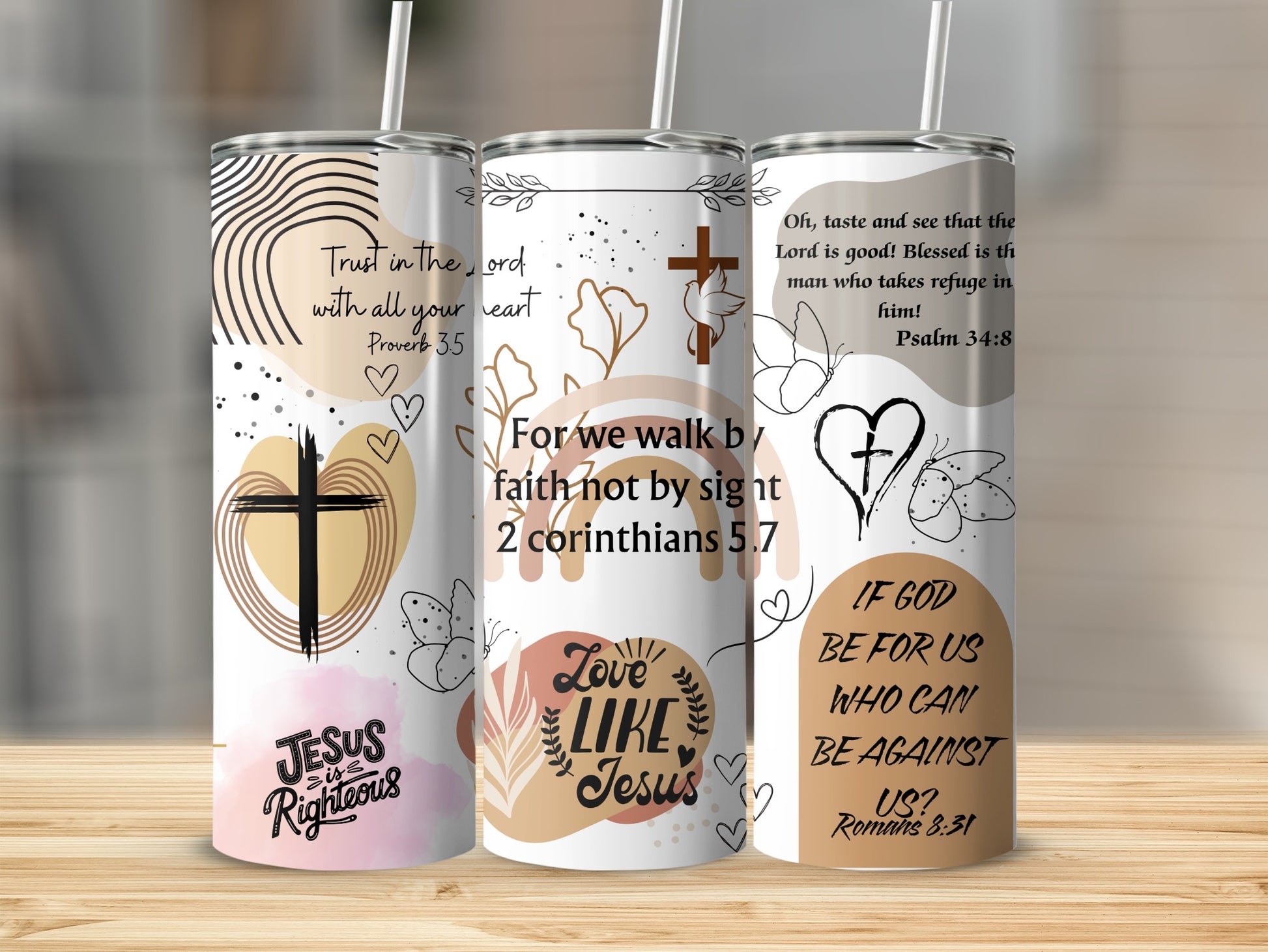 Inspirational Christian Quotes Bible Verses tumbler