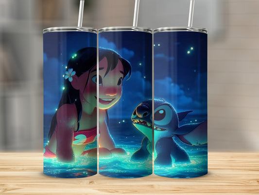 Lilo and Stitch Colorful Tumbler for Kids and Fans