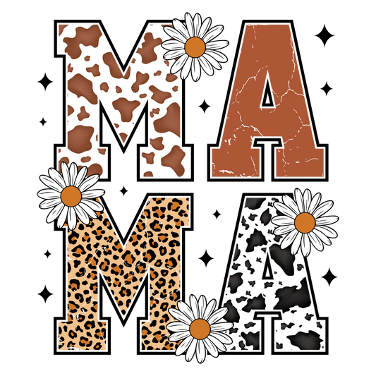 Mama Tumbler with Western patterns