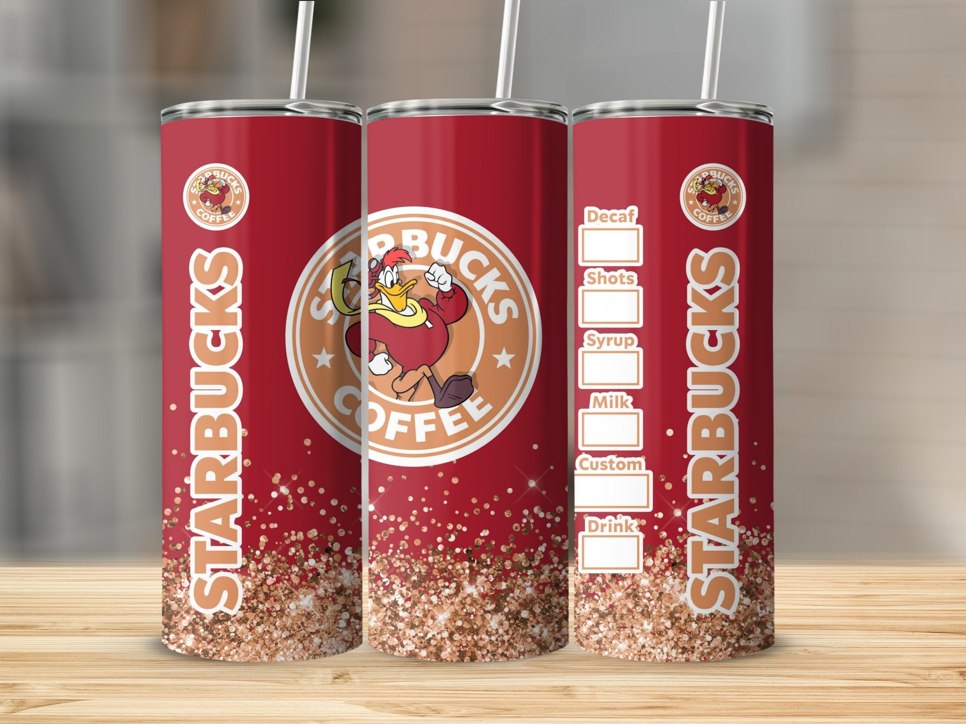 Cute Cartoon Starbucks Coffee Tumbler Drinkware