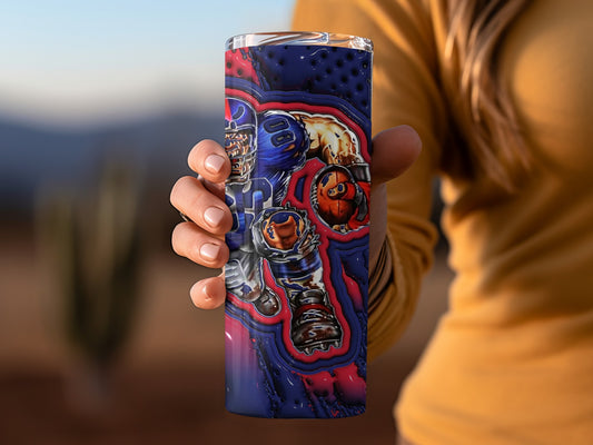 New York Giants Football Player Abstract Design Tumblers