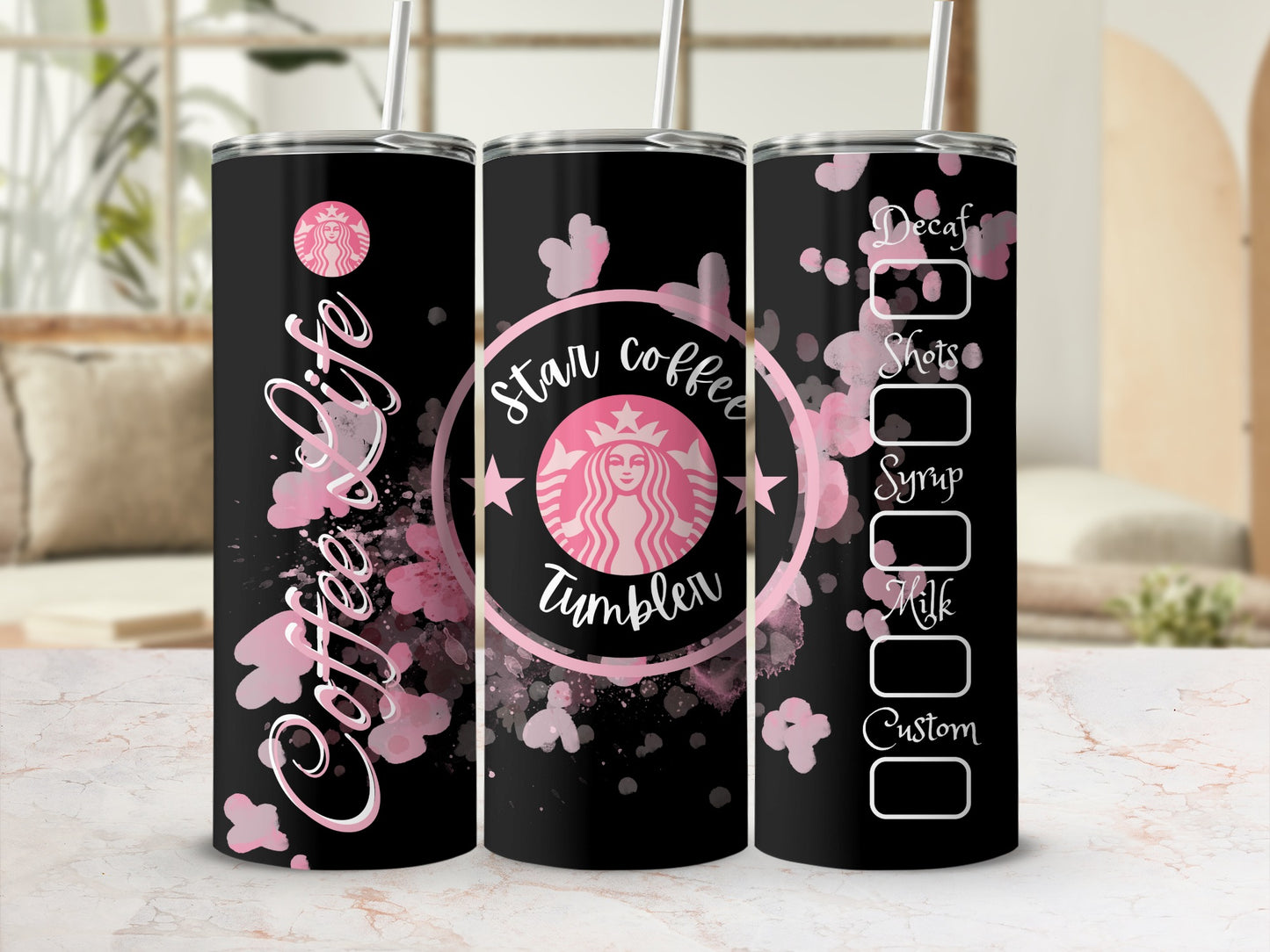 Coffee Life and Star Coffee Lovers Tumbler