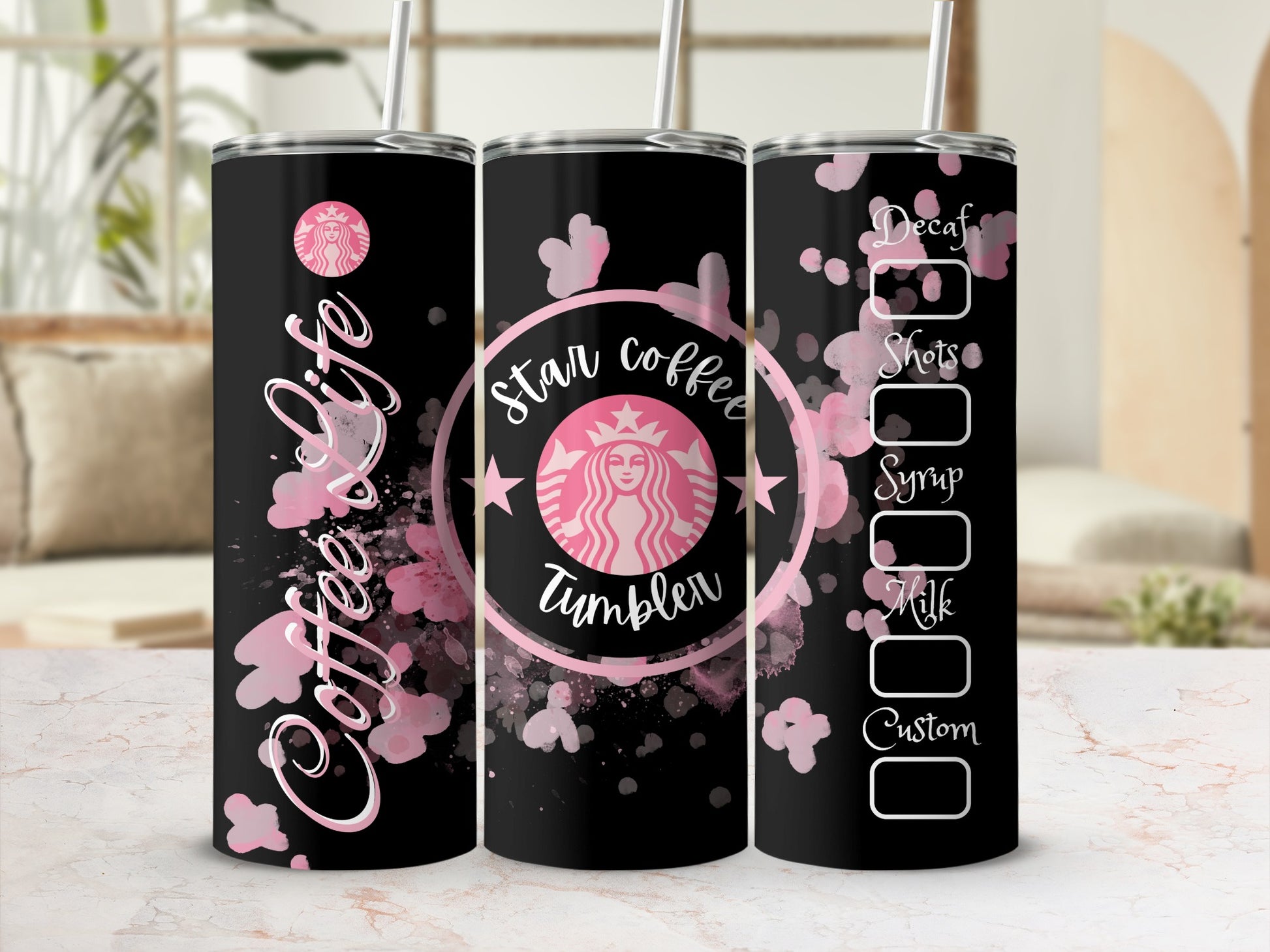 Coffee Life and Star Coffee Lovers Tumbler