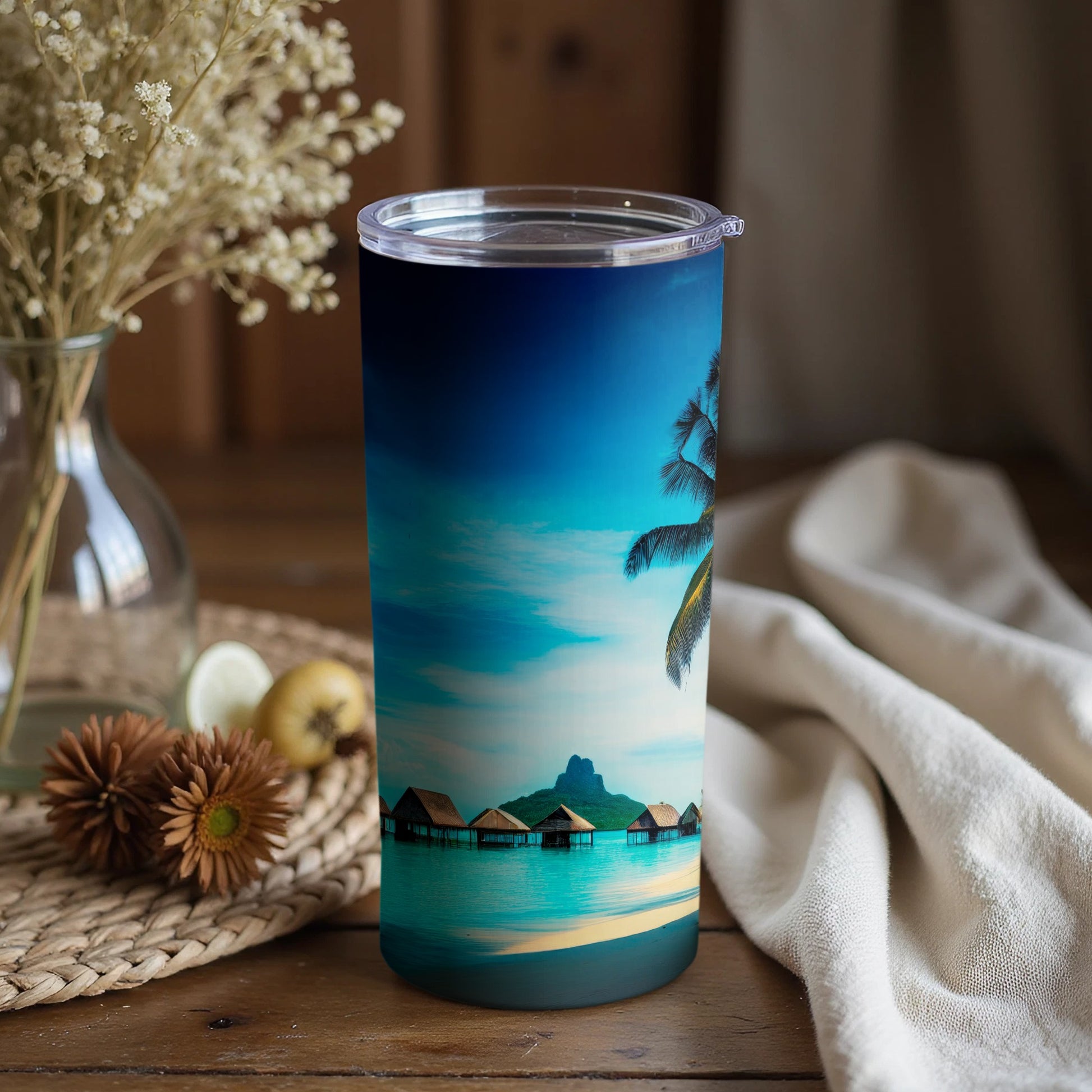 Tropical Island Paradise Scenic Tumbler