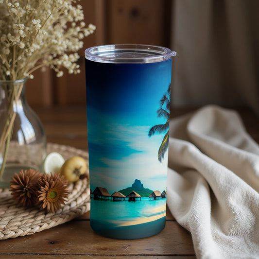 Tropical Island Paradise Scenic Tumbler