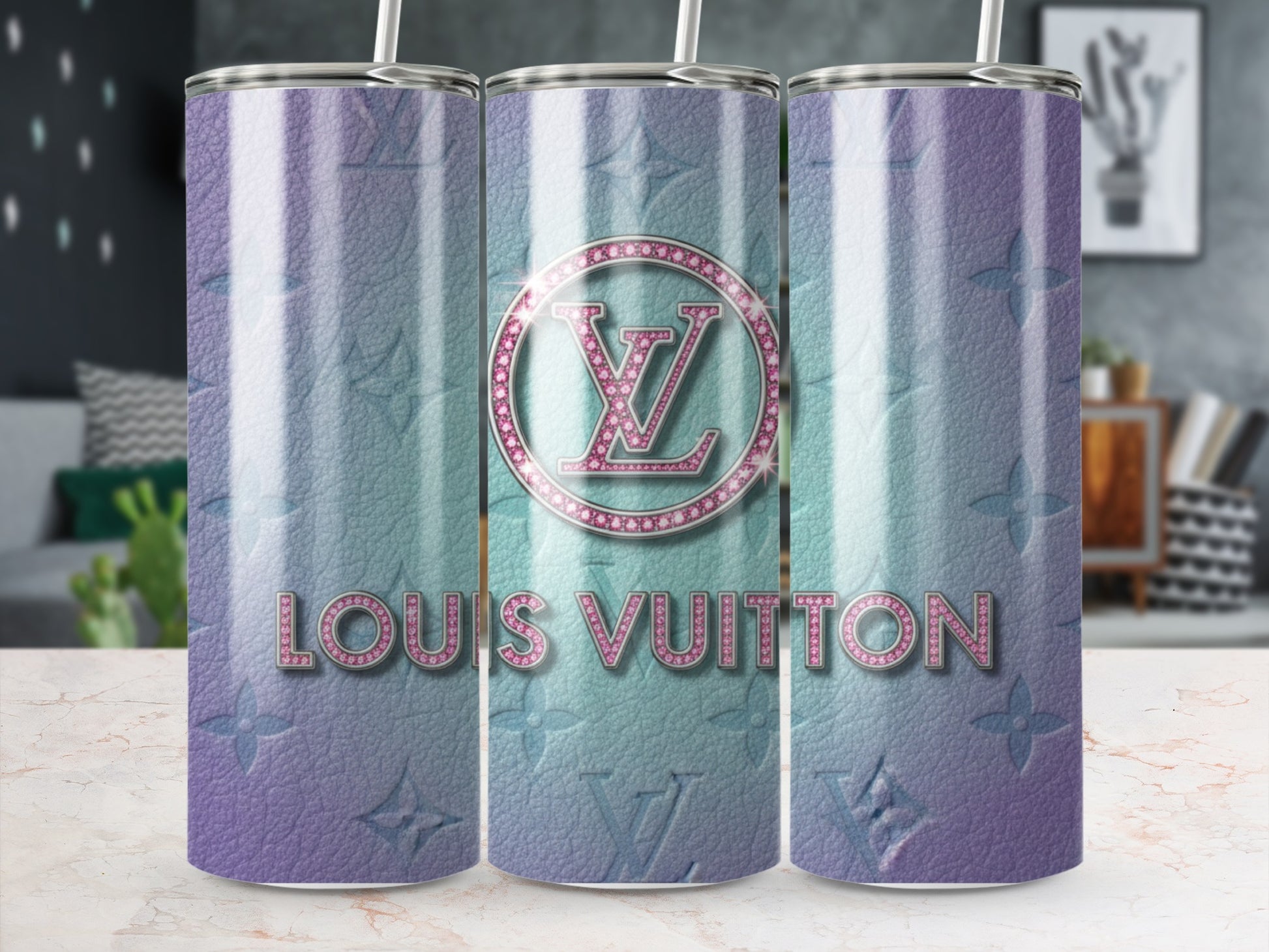 Louis Vuitton Gradient Design Insulated Tumbler Cup