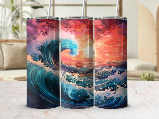 Vibrant Ocean Waves Sunset Sky Design Tumbler product type
Tumbler
Drinkware
Ocean Waves
Sunset Art
Wave Design
Beach Theme
Coastal
Seascape
Colorful Art
Vibrant Print
Nature Art
Insulated Cup
Gift Idea
Summer Vibes
Artistic Waves
Red Sky
Blue Ocean
Water Bottle
Drink Container
Travel Mug