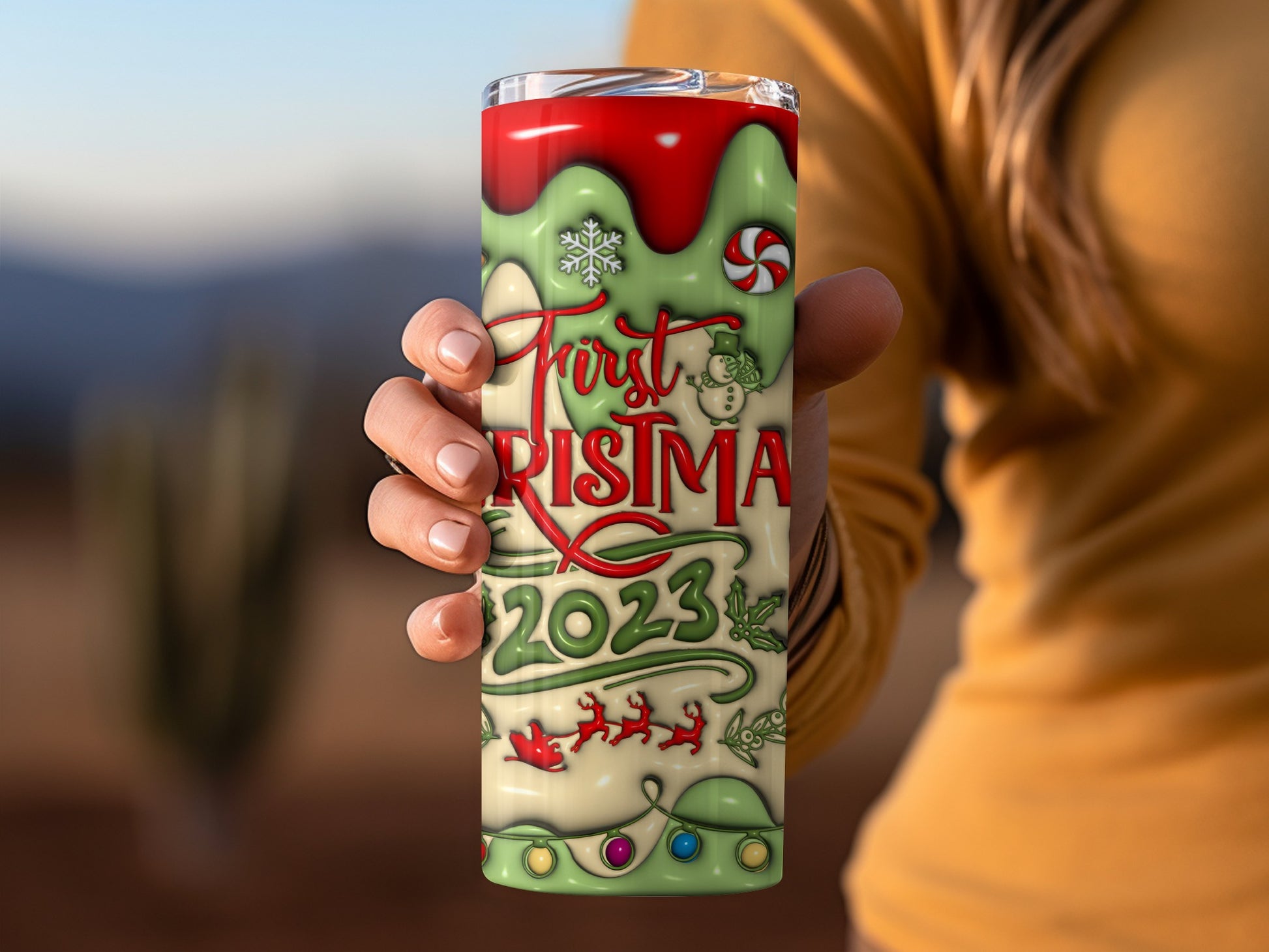 First Christmas 2023 Festive Tumbler Perfect Gift