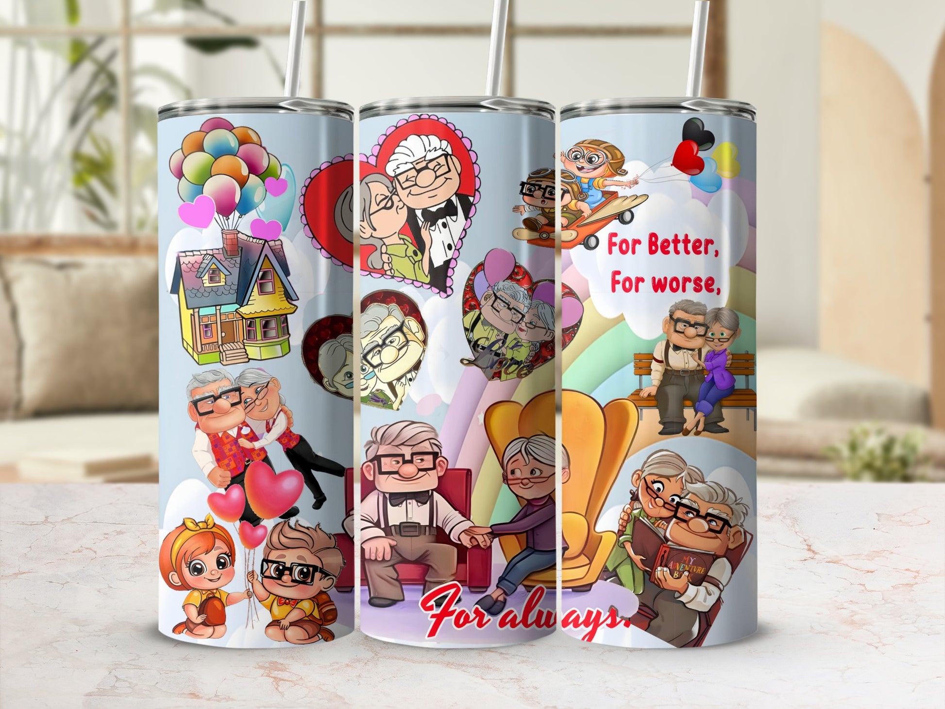 For Better For Worse For Always Couple Design Tumbler