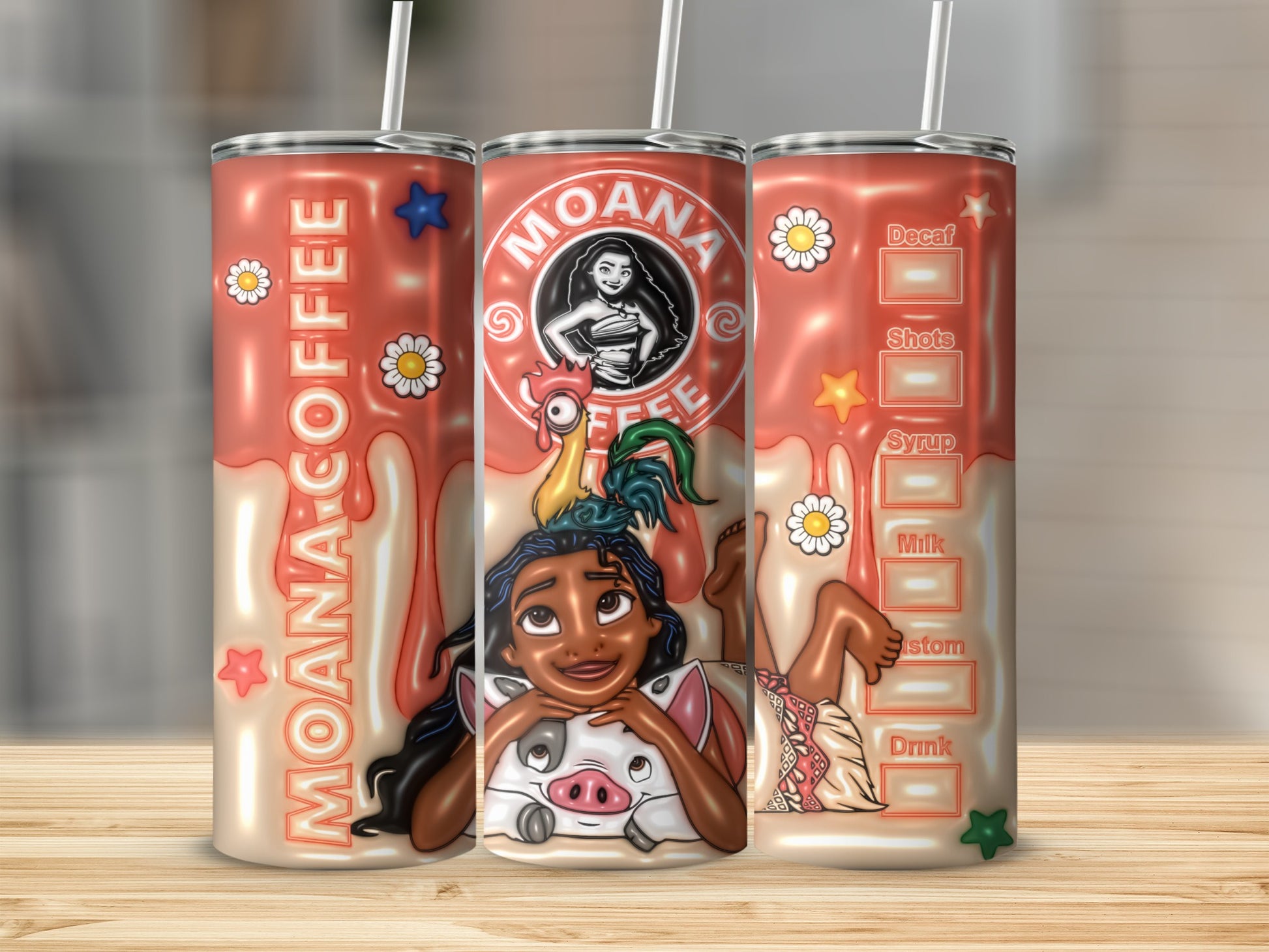 Moana Coffee Customized Tumblers for All Ages